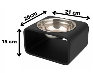 COMEDERO CUBO SIMPLE MED. (16.5cm)