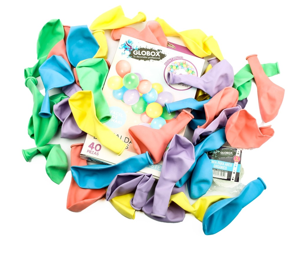 GUIRNALDA DE GLOBO GLOBOX 12" FLUO x1 55400