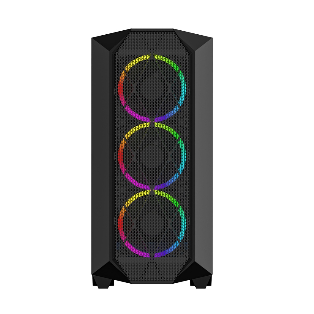 Gabinete LUNATIC Orkinos 4 Fans Mesh Frontal