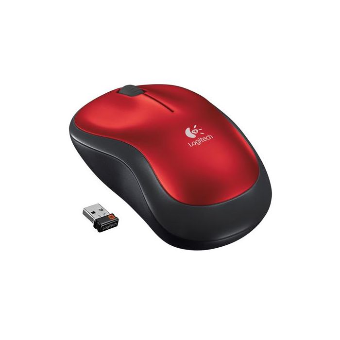 Mouse LOGITECH M185 Red Inalambrico